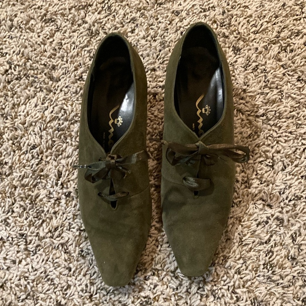 Nina Bart suede bootie moss
